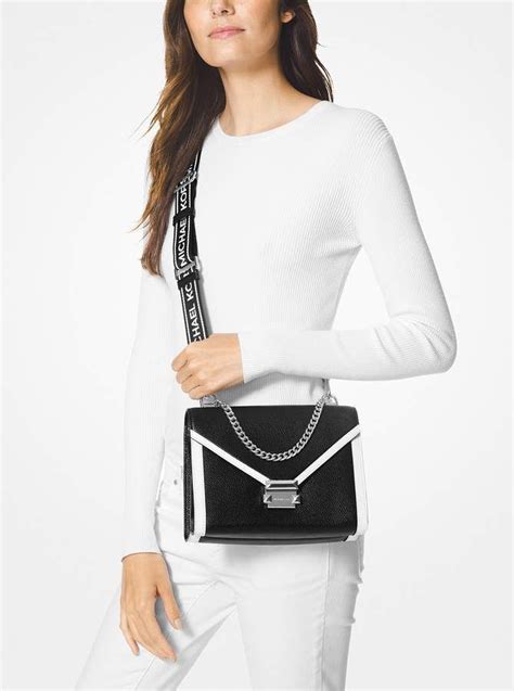 michael kors whitney large pebbled leather convertible shoulder bag|Whitney Large Pebbled Leather Convertible Shoulder Bag.